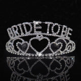 Heart Crystal Prom Headband Bridal Tiara Crown Princess Wedding Party Hair Jewel