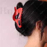 Red Skull Head Shark Claw Hairpin Y2K Jewelry