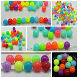 Neon Acrylic Round Beads 6mm-16mm Mix DIY Craft Smooth Ball Spacer