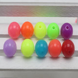Neon Acrylic Round Beads 6mm-16mm Mix DIY Craft Smooth Ball Spacer