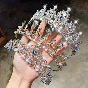 Crystal Pearl Bridal Wedding Tiaras and Crowns