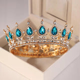 Gold-color Ladies' Beauty Pageant Round Crown