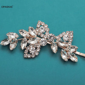 Rhinestone Hair Clip Bride Tiaras Headwear Alloy Hair Clip Hairband