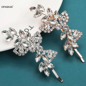 Rhinestone Hair Clip Bride Tiaras Headwear Alloy Hair Clip Hairband