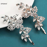 Rhinestone Hair Clip Bride Tiaras Headwear Alloy Hair Clip Hairband