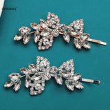 Rhinestone Hair Clip Bride Tiaras Headwear Alloy Hair Clip Hairband