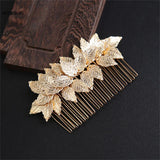 Bridal Leaf Hair Combs Hairpins Clips Wedding Hair Accessories