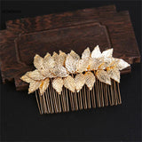 Bridal Leaf Hair Combs Hairpins Clips Wedding Hair Accessories