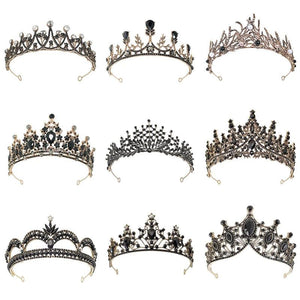 Vintage Crystal Flower Crown Rhinestone Floral Tiara for Women Hair Jewelry
