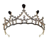 Vintage Crystal Flower Crown Rhinestone Floral Tiara for Women Hair Jewelry