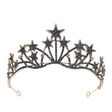 Vintage Crystal Flower Crown Rhinestone Floral Tiara for Women Hair Jewelry