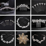 Bridal Rhinestone Hair Comb Clip for Wedding