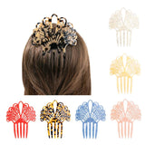 Vintage Acetate Hair Combs Faux Tortoise Shell Hair Clips
