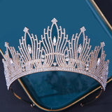 Purple Crystal Tiara Crown for Wedding Birthday Party Hair Jewelry