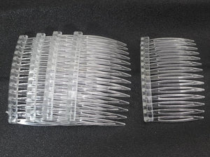 Clear Plastic Hair Clips Side Combs Barrettes for Ladies