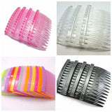 Clear Plastic Hair Clips Side Combs Barrettes for Ladies