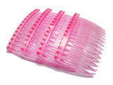 Clear Plastic Hair Clips Side Combs Barrettes for Ladies