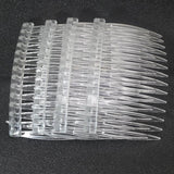 Clear Plastic Hair Clips Side Combs Barrettes for Ladies