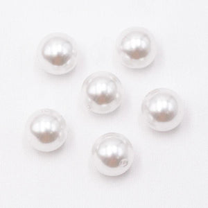Big Size Cream DIY Garment Beads Pearl ABS Round Beads Craft Jewelry Making
