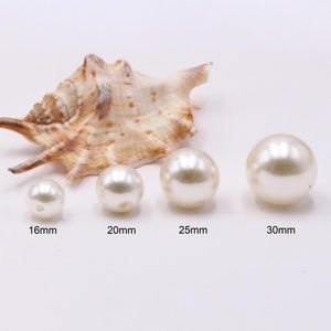 Big Size Cream DIY Garment Beads Pearl ABS Round Beads Craft Jewelry Making