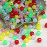300/800 Pcs Jelly Round Bead Candy Beads Craft Supplies