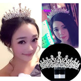 LED Light Rhinestone Bride Crown Wedding Tiara Headpiece