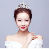 LED Light Rhinestone Bride Crown Wedding Tiara Headpiece