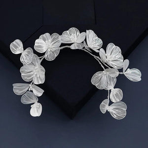 Bridal Wedding Headband Flower Pearl Hair Accessories for Women