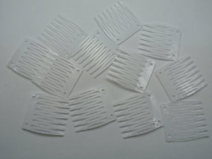 50 Mini Hair Clips Side Combs Pin Magic Grip Pins 32mm