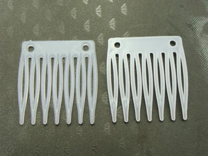 50 Mini Hair Clips Side Combs Pin Magic Grip Pins 32mm