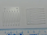50 Mini Hair Clips Side Combs Pin Magic Grip Pins 32mm