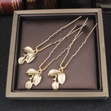 Bridal Wedding Hair Accessories U Shape Hair Pins Forks Pearl Hairpins