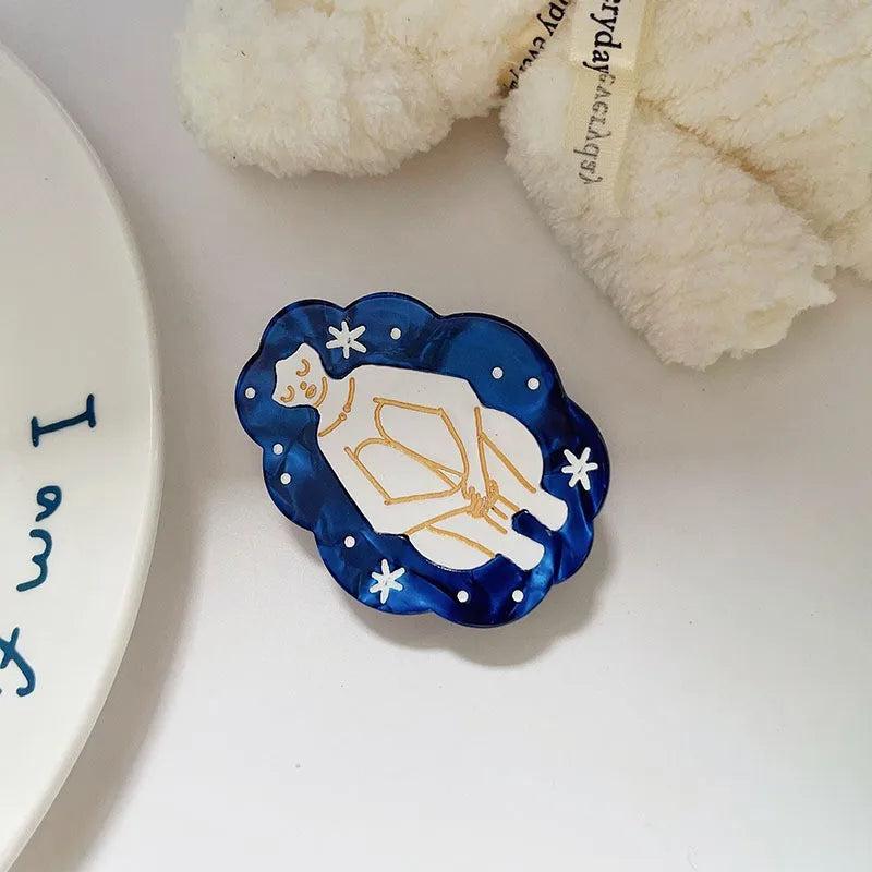 Ocean Enchanted Girl Hair Clip Retro Star Hair Accessory