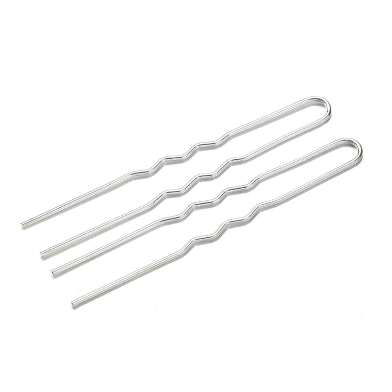 50Pcs Silver Plated Hair Sticks Hair Pins for DIY Women Bride Jewelry