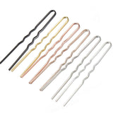 50Pcs Silver Plated Hair Sticks Hair Pins for DIY Women Bride Jewelry