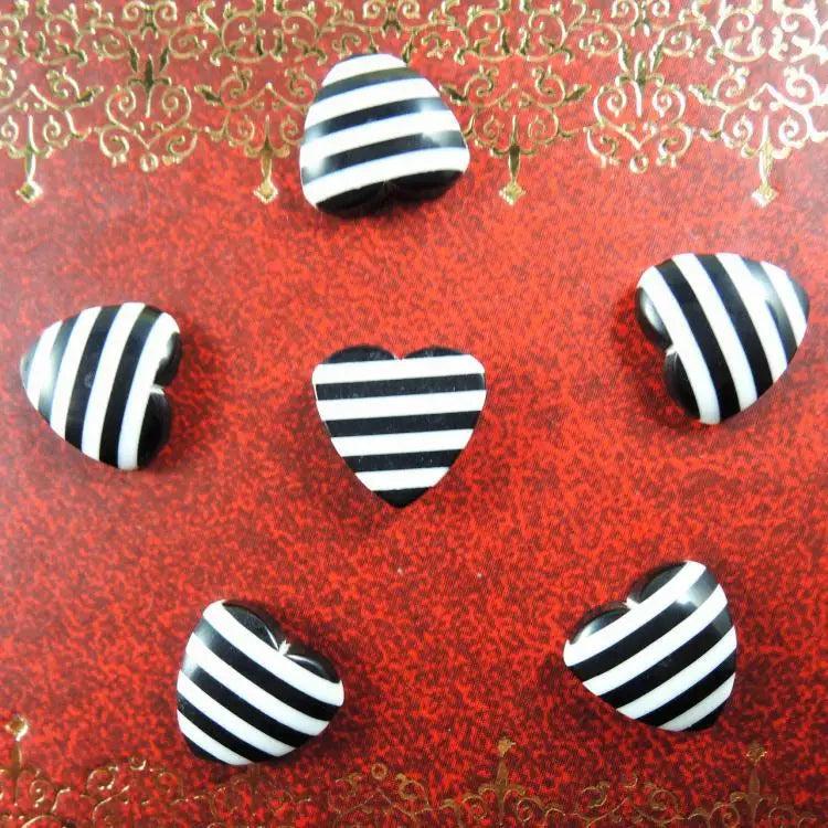 Heart Shape Resin Beads 10mm 100pcs DIY Craft Scrapbooking Accessories