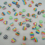 Heart Shape Resin Beads 10mm 100pcs DIY Craft Scrapbooking Accessories