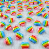 Heart Shape Resin Beads 10mm 100pcs DIY Craft Scrapbooking Accessories