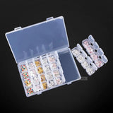 28 Slots Nail Storage Box Nail Art Organizer