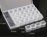 28 Slots Nail Storage Box Nail Art Organizer