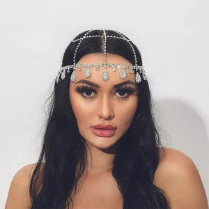 Boho Bridal Wedding Head Chain Hair Jewelry for Women