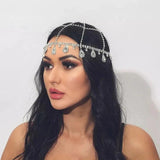 Boho Bridal Wedding Head Chain Hair Jewelry for Women