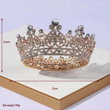 Gold Baroque Style Bridal Beauty Crown