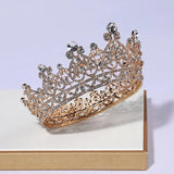 Gold Baroque Style Bridal Beauty Crown