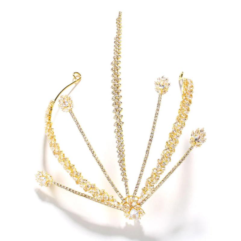 Zircon Bridal Forehead Headband Wedding Hair Accessories