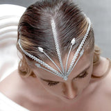 Zircon Bridal Forehead Headband Wedding Hair Accessories