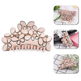 Acrylic Butterfly Hair Clamp Austria Rhinestone Hair Clips