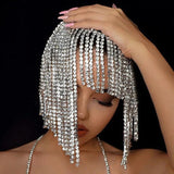Flash Tassel Hair Chain Rhinestone Head Chain Nightclub Crystal Headband