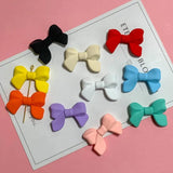 10pcs Bow Resin Plastic Beads Earring Accessories Jewelry Making