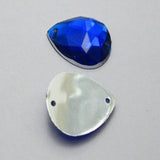 100 Mixed Colour TearDrop Sew on bead 18mm